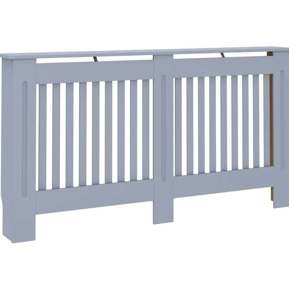 vidaXL Radiatorombouw 152x19x81,5 cm MDF antraciet