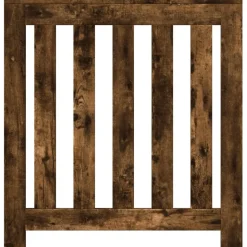 vidaXL Radiatorombouw 78x20x82 cm bewerkt hout gerookt eikenkleurig