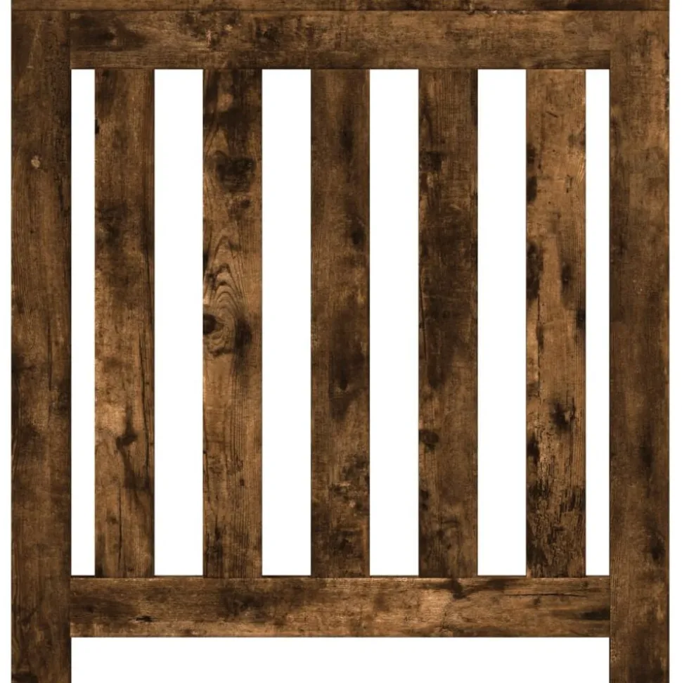 vidaXL Radiatorombouw 78x20x82 cm bewerkt hout gerookt eikenkleurig