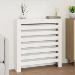 vidaXL Radiatorombouw 79,5x19x84 cm massief grenenhout wit