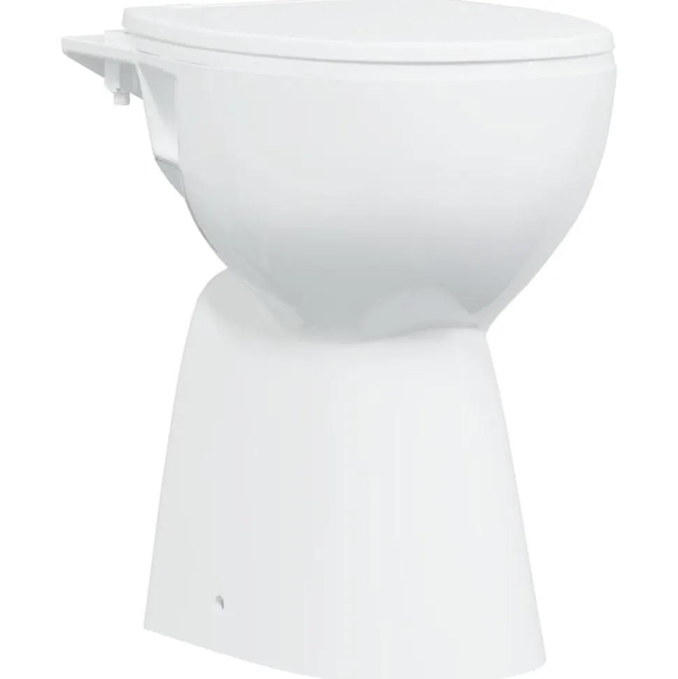 vidaXL Randloos Toilet 7 cm extra hoogte soft-close keramiek wit