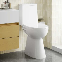 vidaXL Randloos Toilet 7 cm extra hoogte soft-close keramiek wit