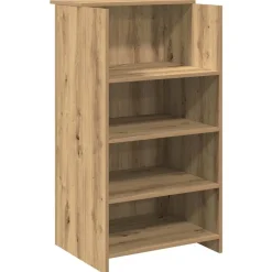 vidaXL Receptiebalie 55x50x103,5 cm bewerkt hout artisanaal eikenkleur