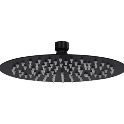 vidaXL Regendouchekop rond 20 cm roestvrij staal zwart