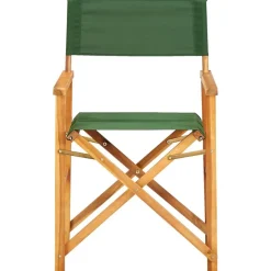 vidaXL Regisseursstoelen 2 st massief acaciahout groen