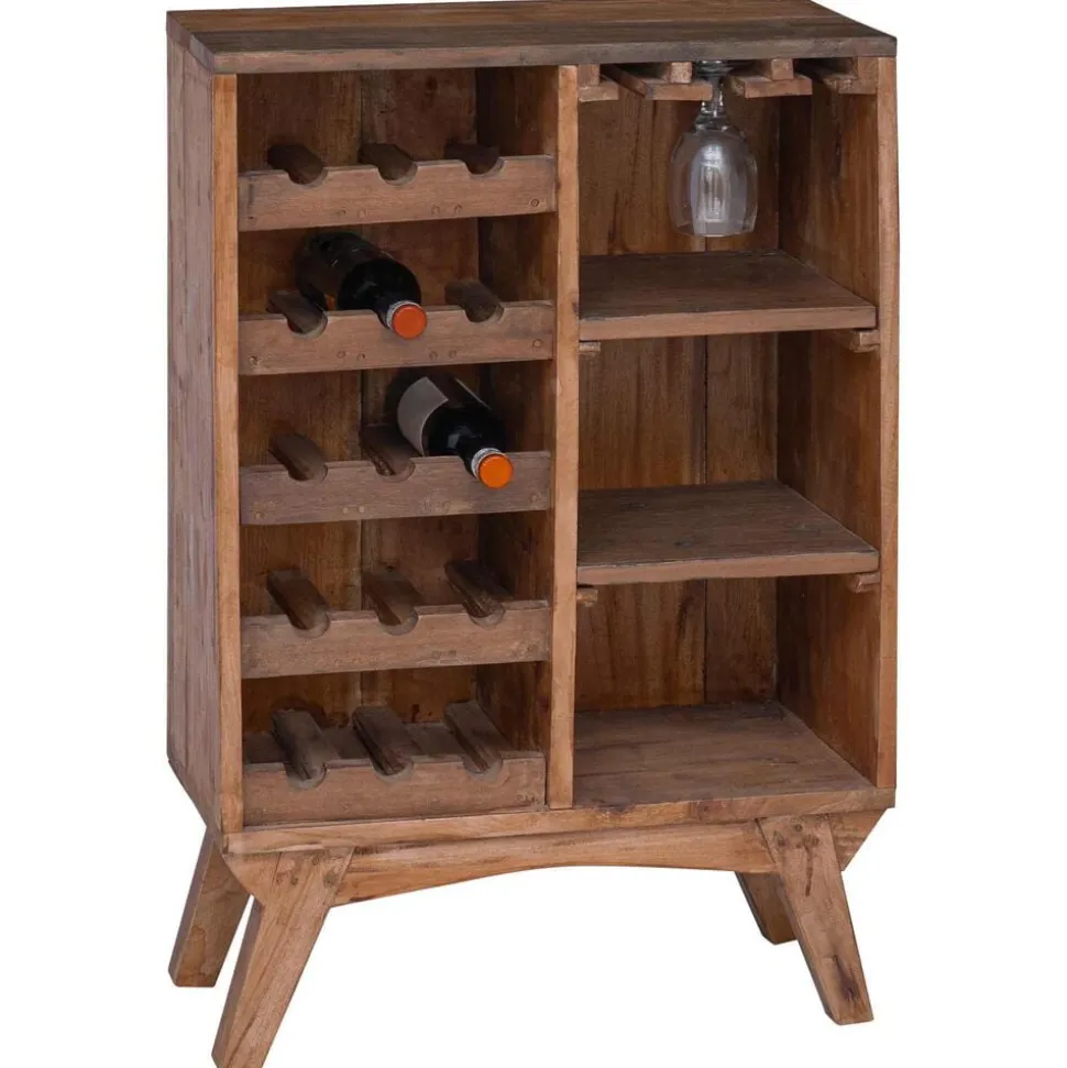 vidaXL Rek Bruin 60 x 30 x 90 cm Massief Gerecycled Hout