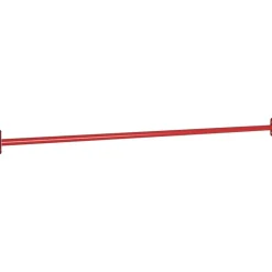 vidaXL Rekstok 125 cm staal rood