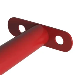 vidaXL Rekstok 125 cm staal rood