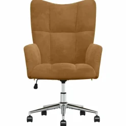 vidaXL Relaxstoel fluweel bruin