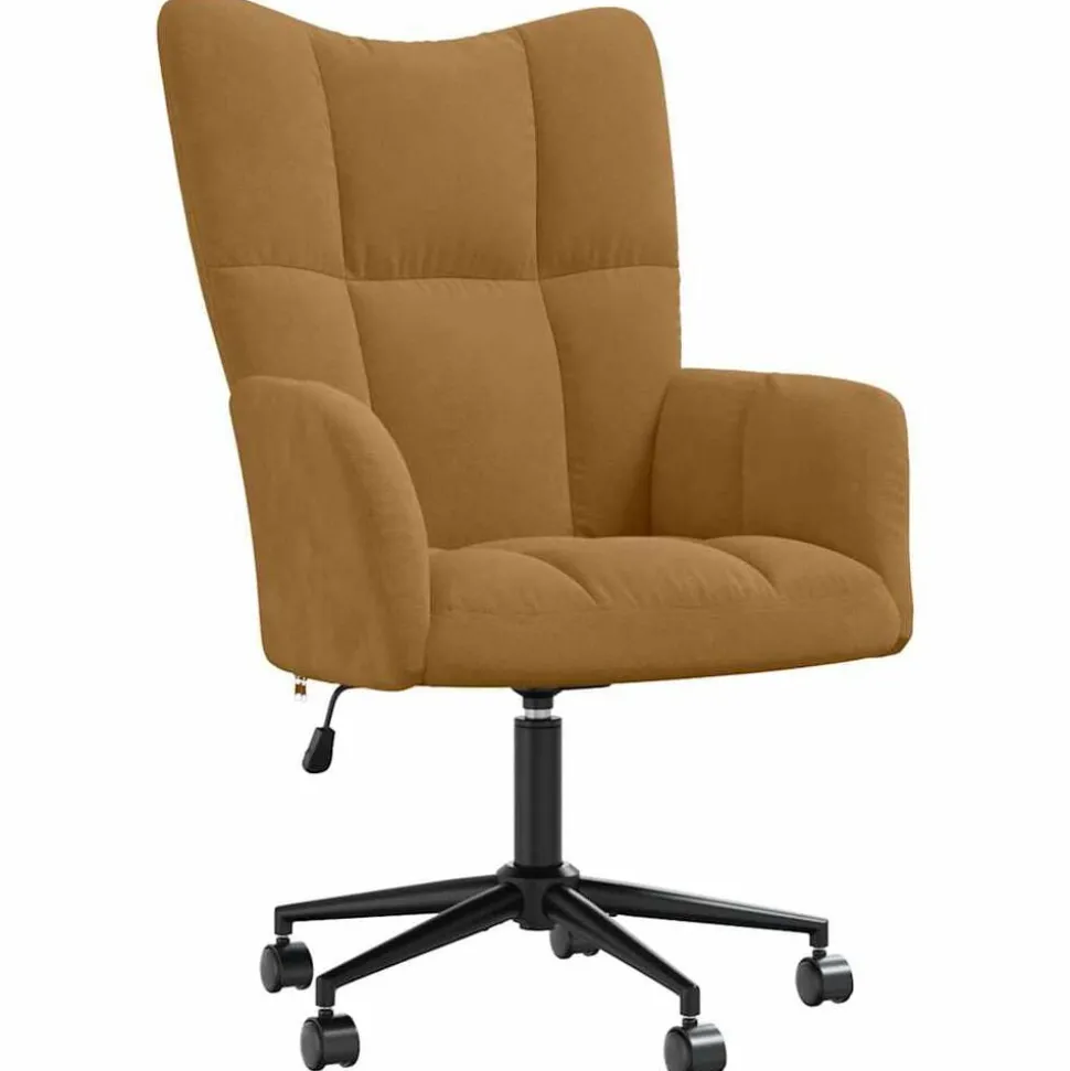vidaXL Relaxstoel fluweel bruin