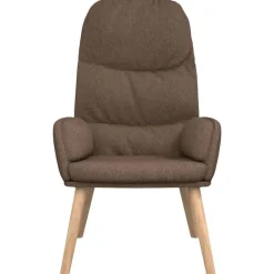 vidaXL Relaxstoel stof taupe