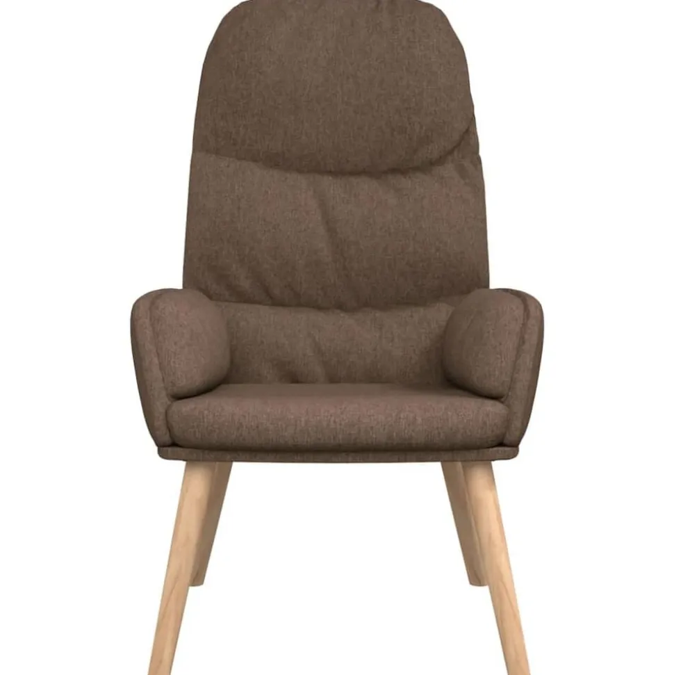 vidaXL Relaxstoel stof taupe