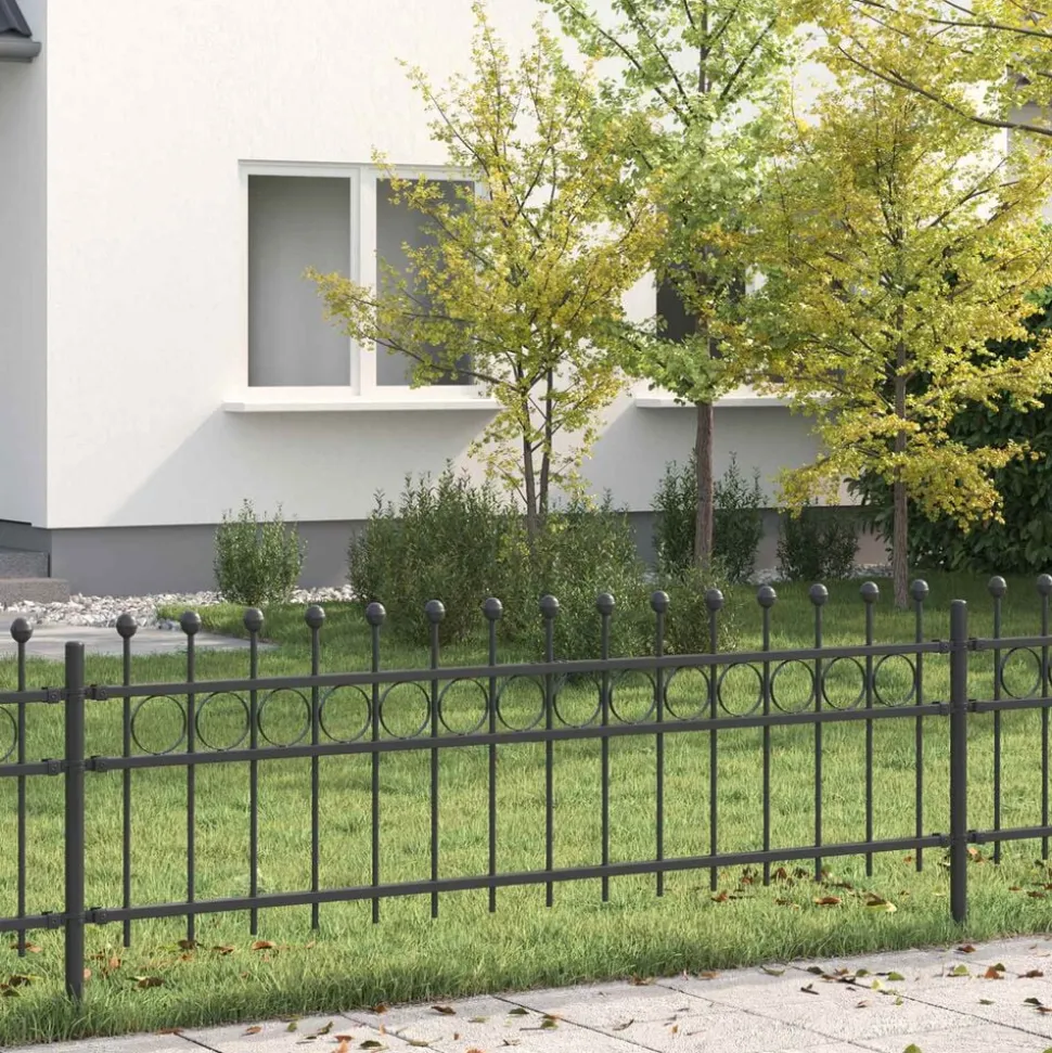 vidaXL Ringhek Tilburg Zwart