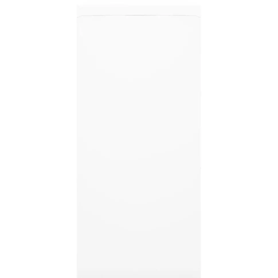 vidaXL Roldeurkast 90x40x90 cm staal wit