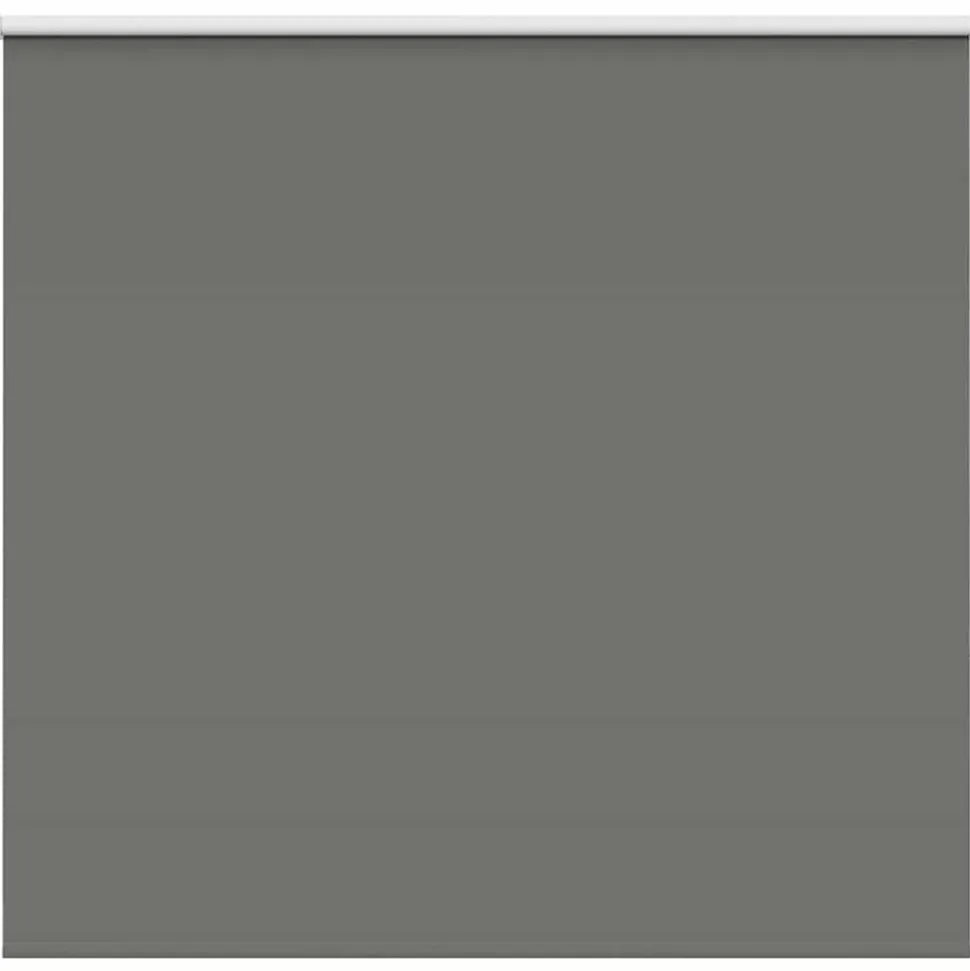 vidaXL Rolgordijn verduisterend 145x130 cm stofbreedte 141,6 cm grijs