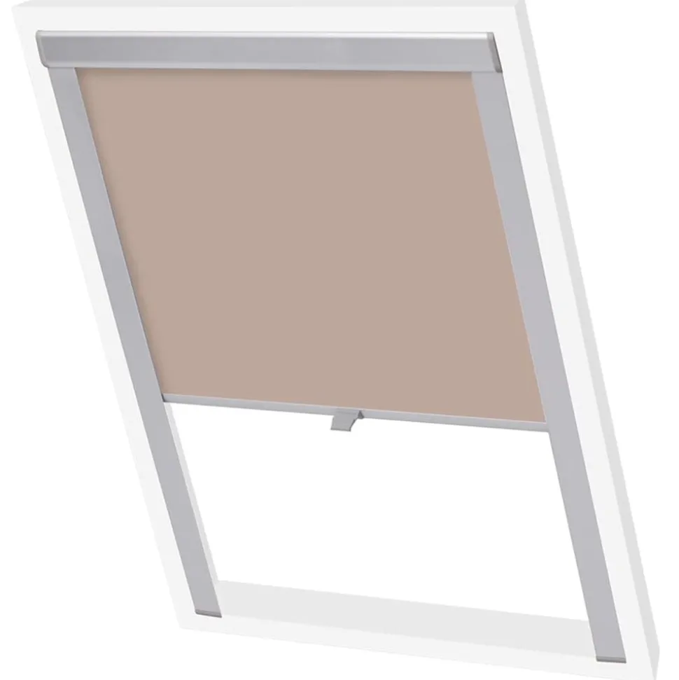 vidaXL Rolgordijn verduisterend beige S06/606