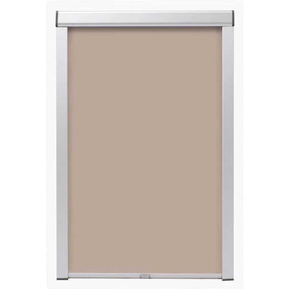 vidaXL Rolgordijn verduisterend beige S06/606