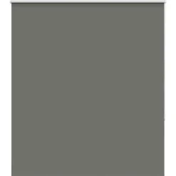 vidaXL Rolgordijn verduisterend 140x130 cm stofbreedte 136,6 cm grijs