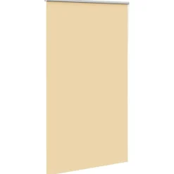 vidaXL Rolgordijn verduisterend 135x210 cm stofbreedte 131,6 cm beige