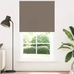 vidaXL Rolgordijn verduisterend 140x230 cm stofbreedte 136,6 cm blauw