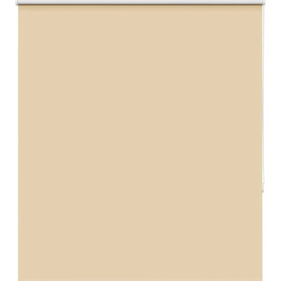 vidaXL Rolgordijn verduisterend 140x130 cm stofbreedte 136,6 cm beige