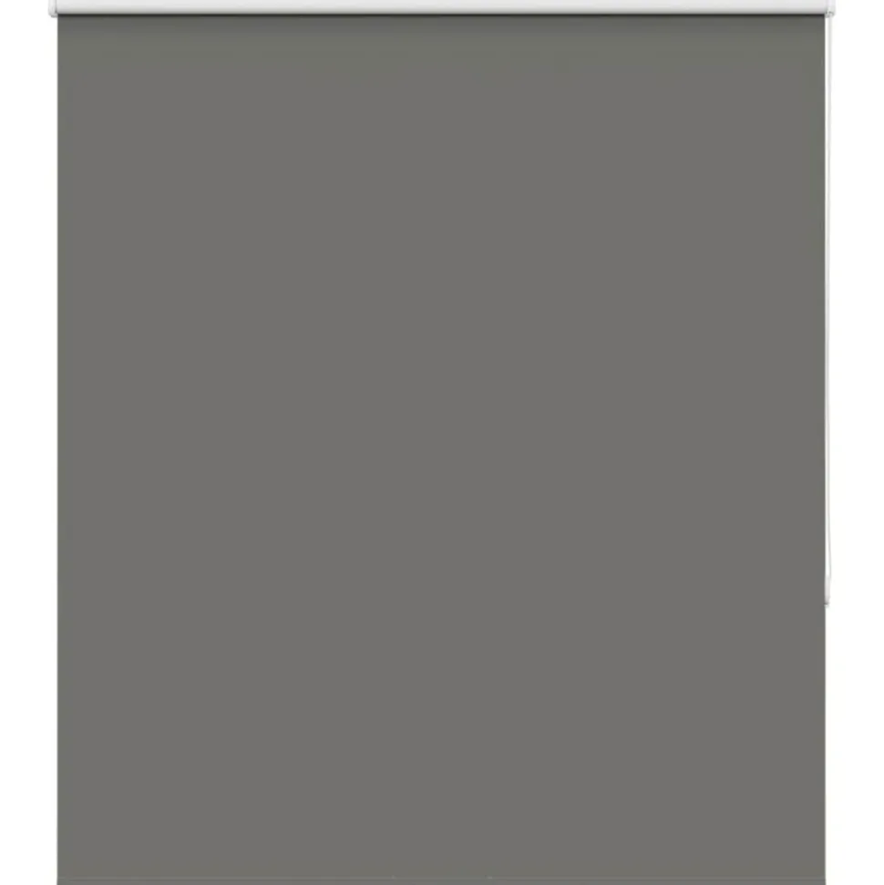 vidaXL Rolgordijn verduisterend 120x130 cm stofbreedte 116,6 cm grijs