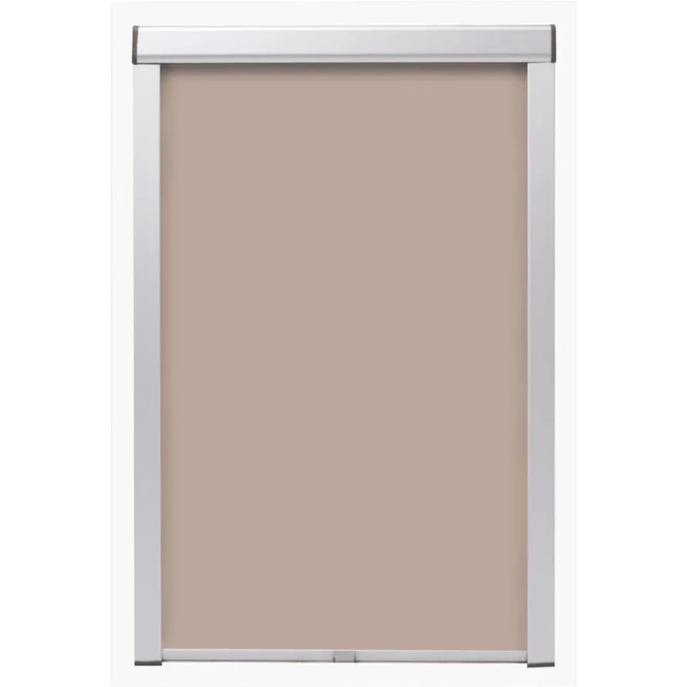 vidaXL Rolgordijn verduisterend beige U08/808