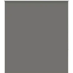vidaXL Rolgordijn verduisterend 130x150 cm stofbreedte 126,6 cm grijs