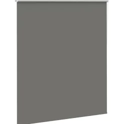 vidaXL Rolgordijn verduisterend 130x150 cm stofbreedte 126,6 cm grijs