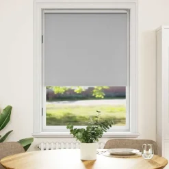 vidaXL Rolgordijn verduisterend 84,4 x 175 cm stofbreedte 80 cm grijs