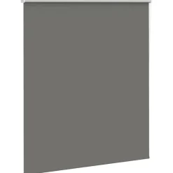 vidaXL Rolgordijn verduisterend 135x150 cm stofbreedte 131,6 cm grijs