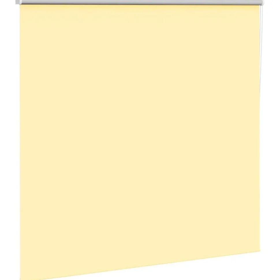vidaXL Rolgordijn verduisterend 155x130 cm stofbreedte 151,6 cm geel