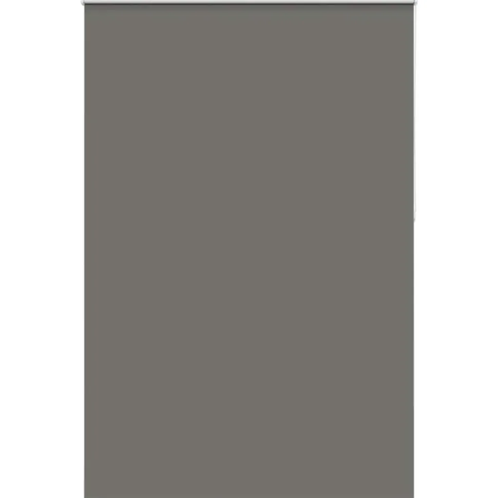 vidaXL Rolgordijn verduisterend 155x210 cm stofbreedte 151,6 cm grijs