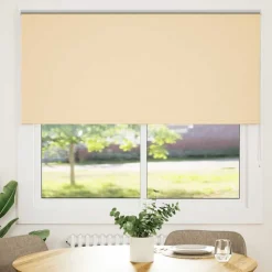 vidaXL Rolgordijn verduisterend 150x130 cm stofbreedte 146,6 cm beige