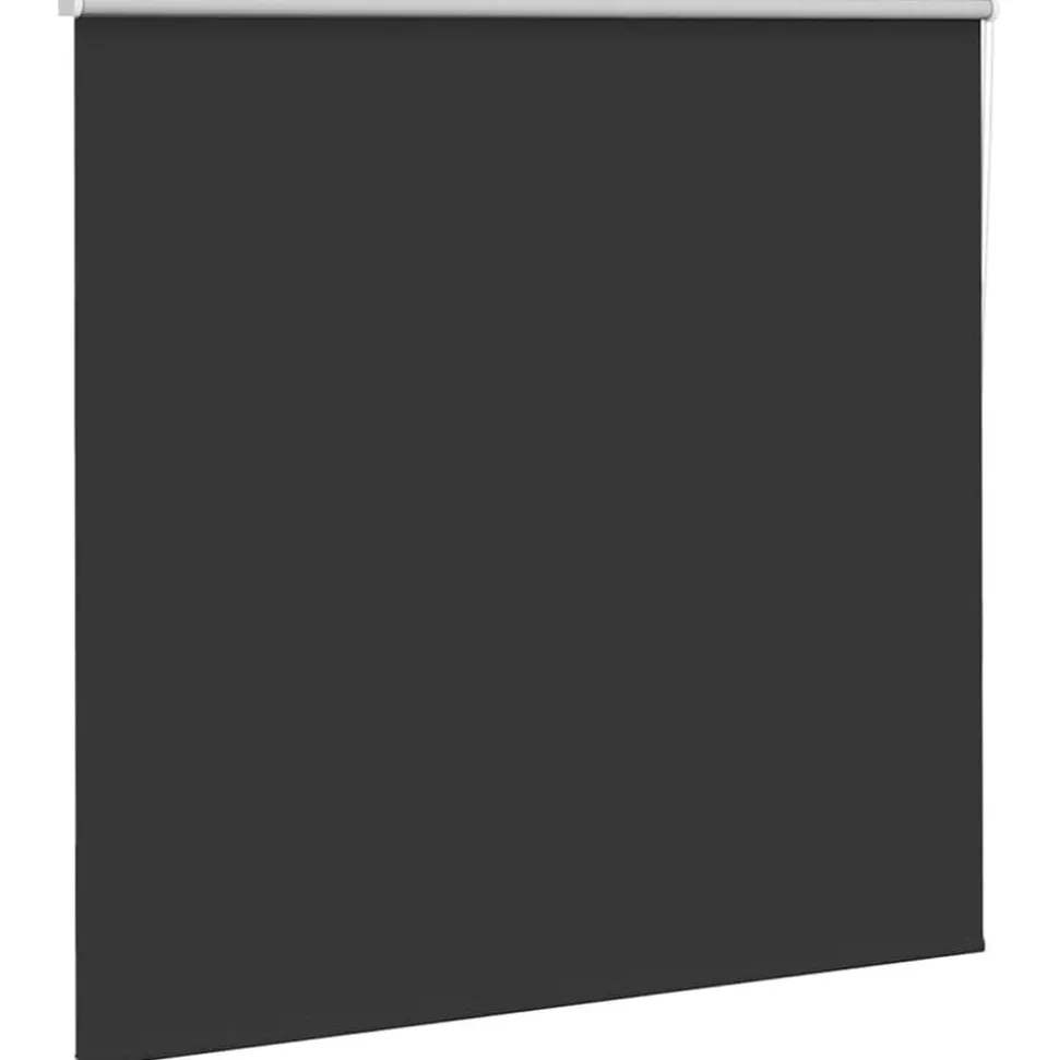vidaXL Rolgordijn verduisterend 165x175 cm stofbreedte 161,6 cm zwart