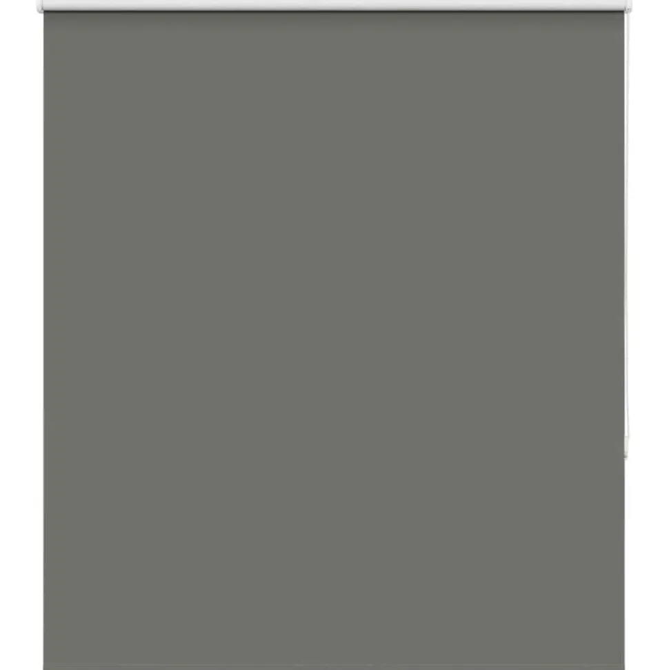 vidaXL Rolgordijn verduisterend 140x150 cm stofbreedte 136,6 cm grijs