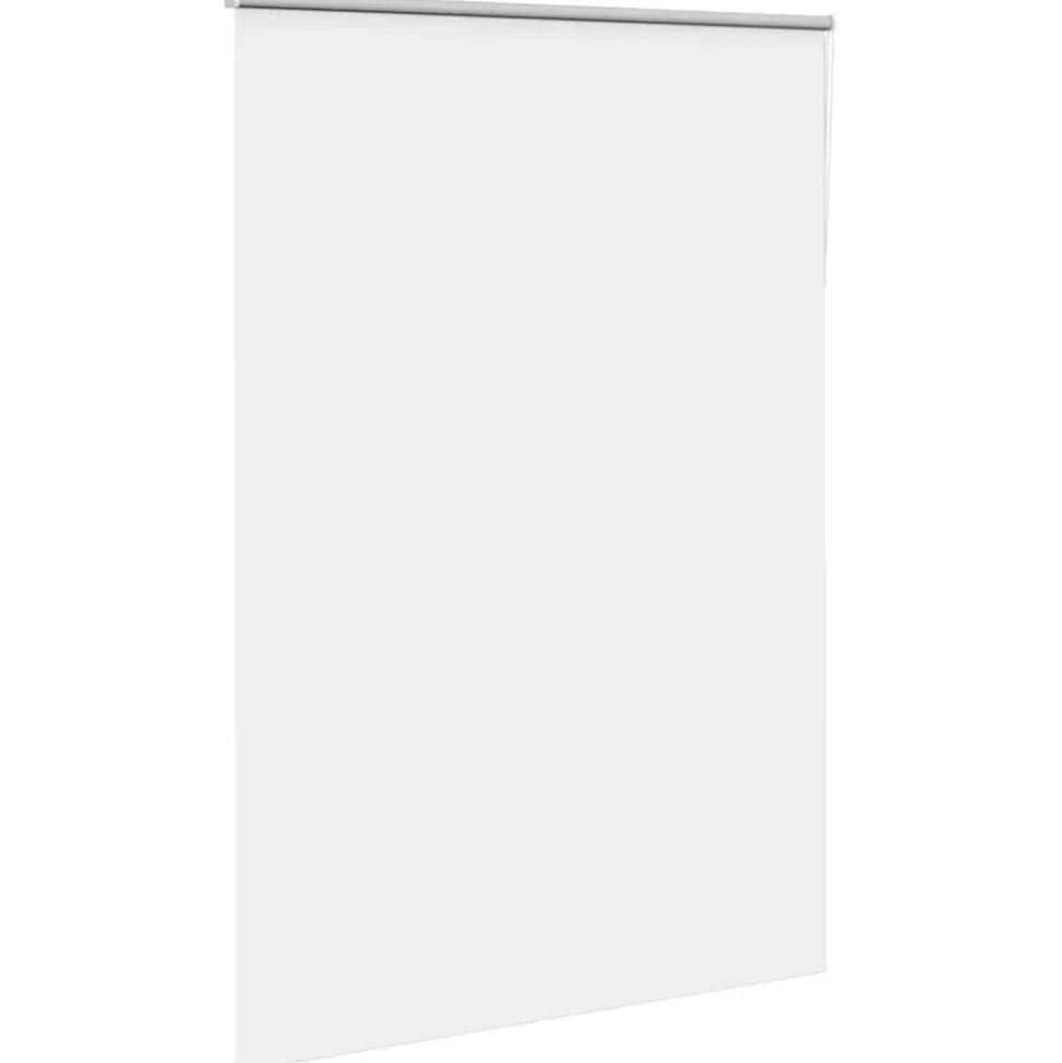 vidaXL Rolgordijn verduisterend 150x230 cm stofbreedte 146,6 cm wit