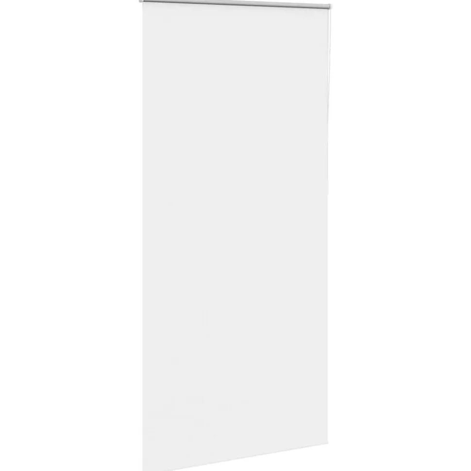 vidaXL Rolgordijn verduisterend 115x210 cm stofbreedte 110,7 cm wit