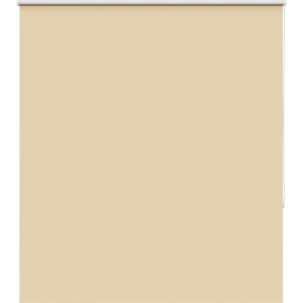 vidaXL Rolgordijn verduisterend 130x175 cm stofbreedte 126,6 cm beige