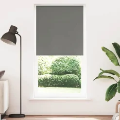 vidaXL Rolgordijn verduisterend 110x230 cm stofbreedte 105,7 cm grijs