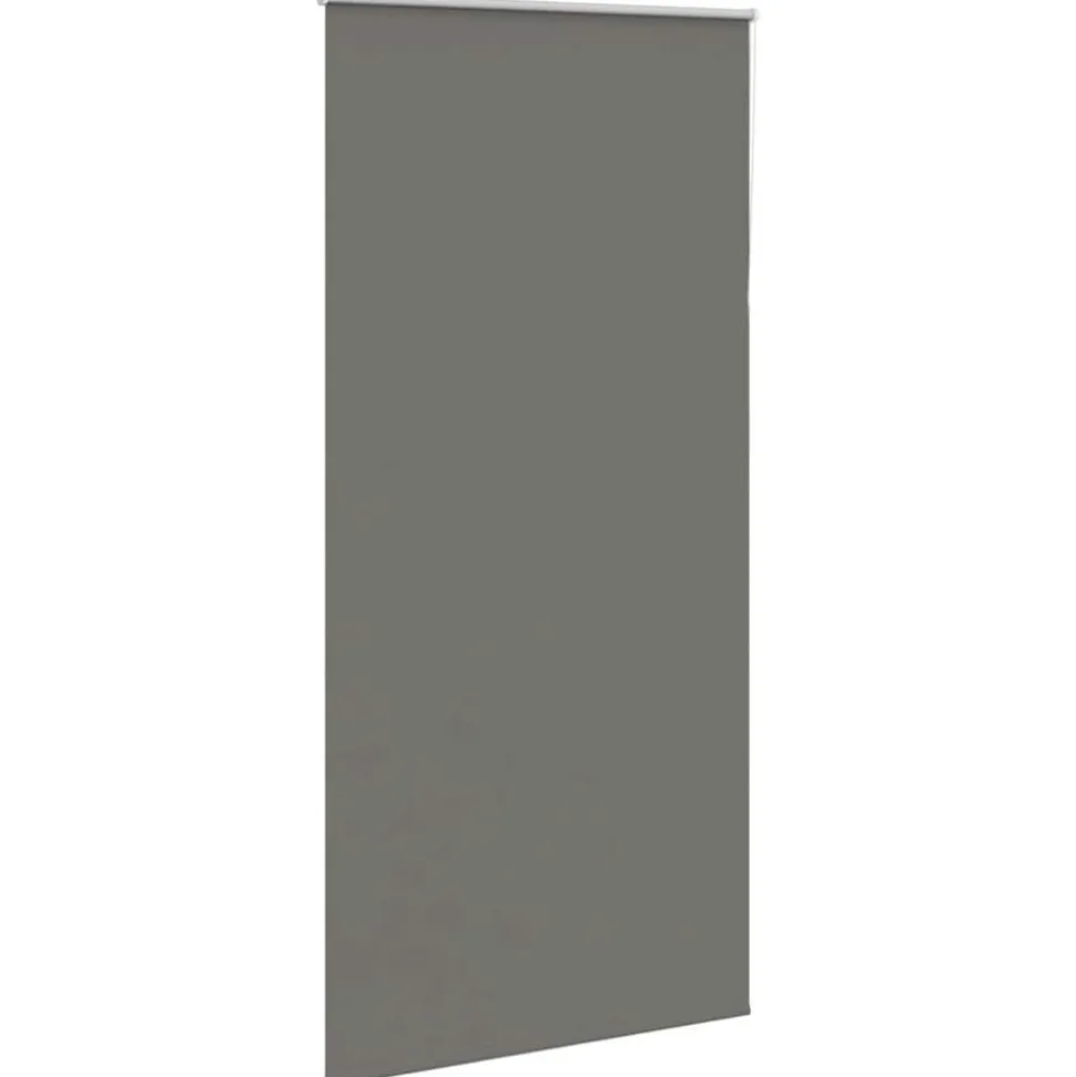 vidaXL Rolgordijn verduisterend 110x230 cm stofbreedte 105,7 cm grijs