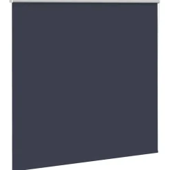 vidaXL Rolgordijn verduisterend 155x150 cm stofbreedte 151,6 cm blauw