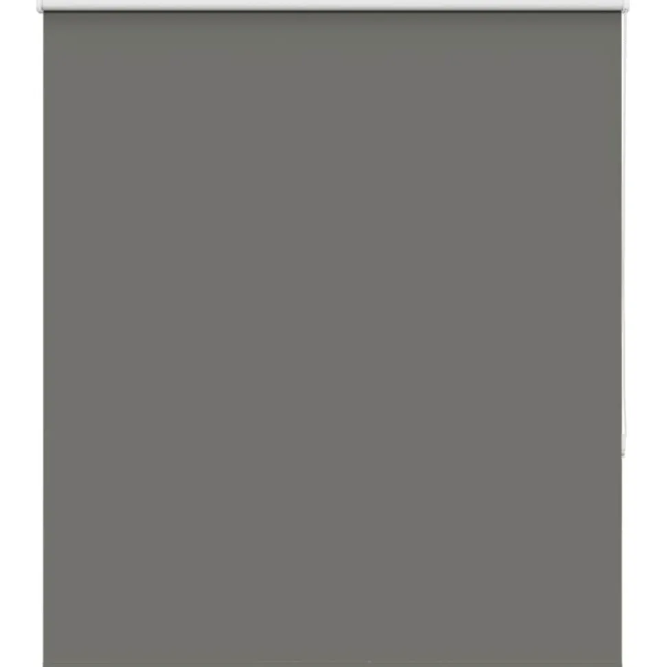 vidaXL Rolgordijn verduisterend 130x130 cm stofbreedte 126,6 cm grijs