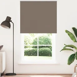 vidaXL Rolgordijn verduisterend koffie 130x230 cm stofbreedte 126,6 cm