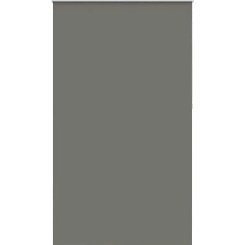 vidaXL Rolgordijn verduisterend 140x210 cm stofbreedte 136,6 cm grijs