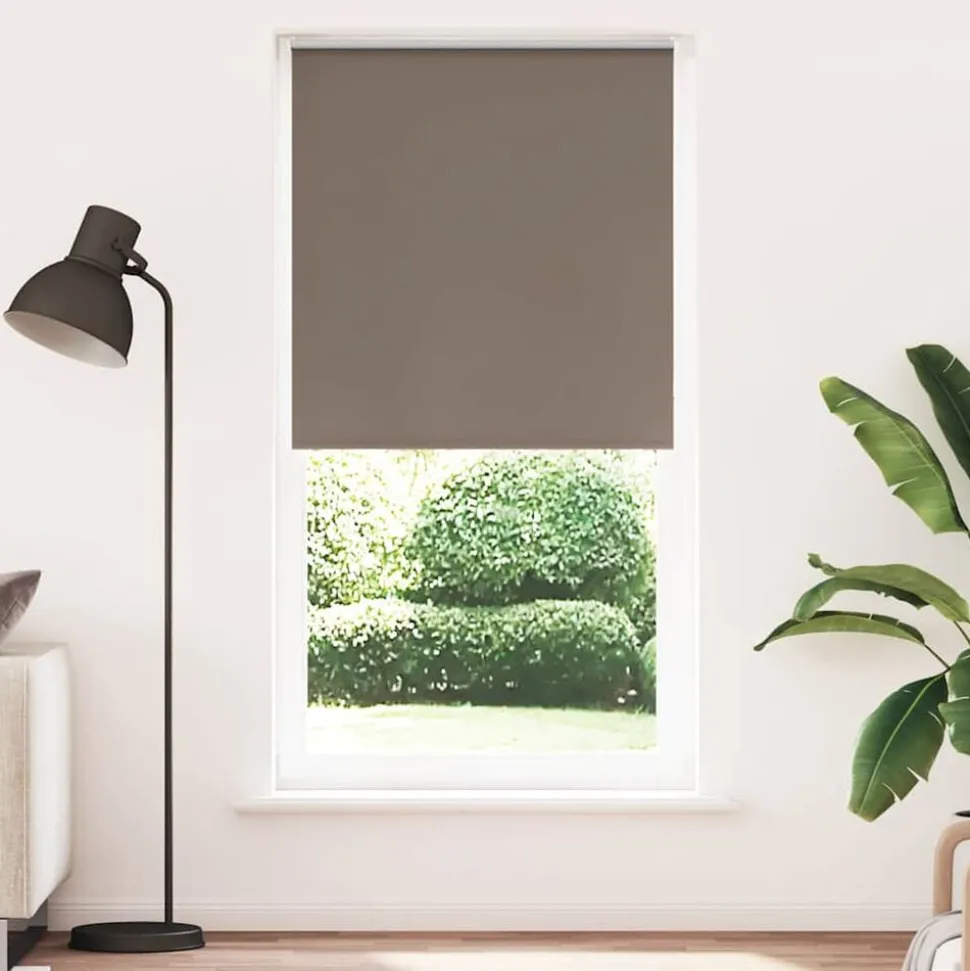 vidaXL Rolgordijn verduisterend koffie 105x230 cm stofbreedte 100,7 cm