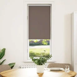 vidaXL Rolgordijn verduisterend koffie 40x130 cm stofbreedte 35,7 cm