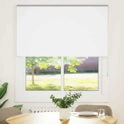 vidaXL Rolgordijn verduisterend 130x150 cm stofbreedte 126,6 cm wit