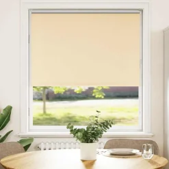 vidaXL Rolgordijn verduisterend 110x175 cm stofbreedte 105,7 cm beige
