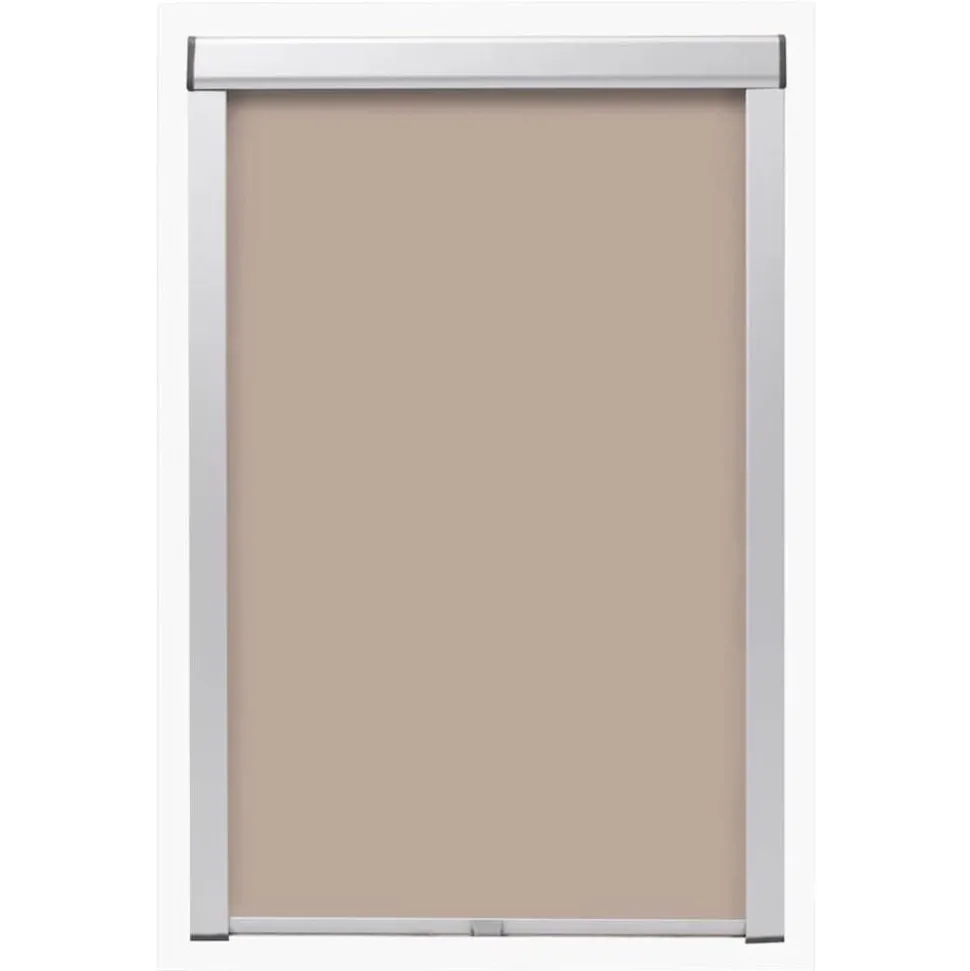 vidaXL Rolgordijn verduisterend beige MK04